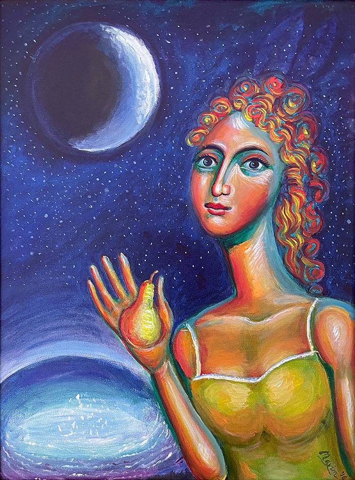 "Magic in the Moonlight", acrylic on canvas, 2018