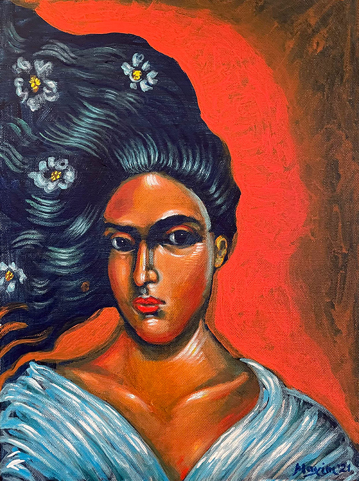 "Lydia", acrylic on canvas, Bishop Maxim, 2021