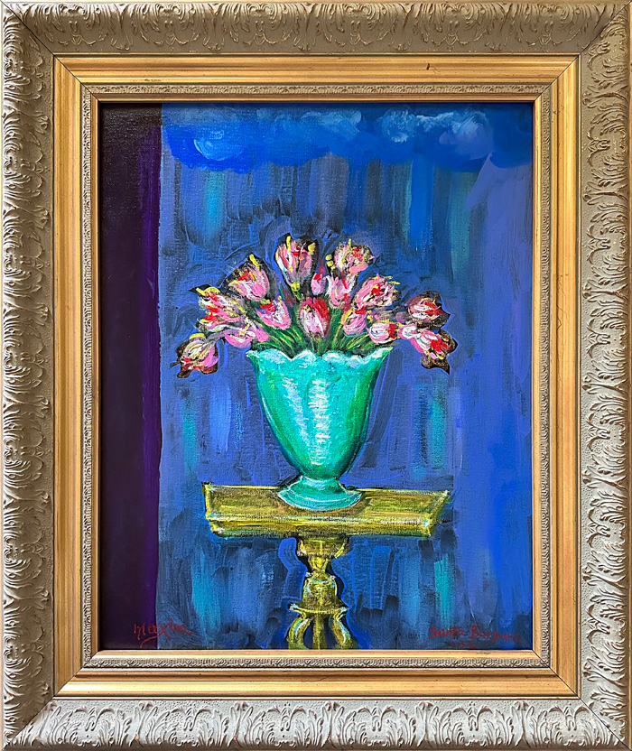 "French Tulip", acrylic on canvas, Bishop Maxim, 2023