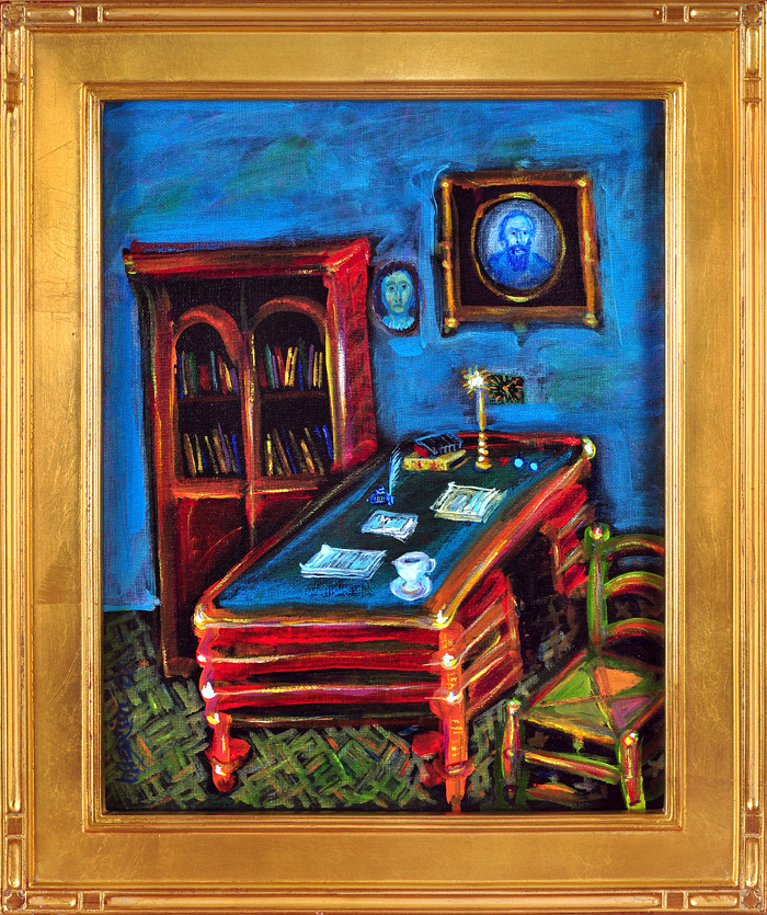 "Dostoevsky's Room", acrylic on canvas, Bishop Maxim, 2022