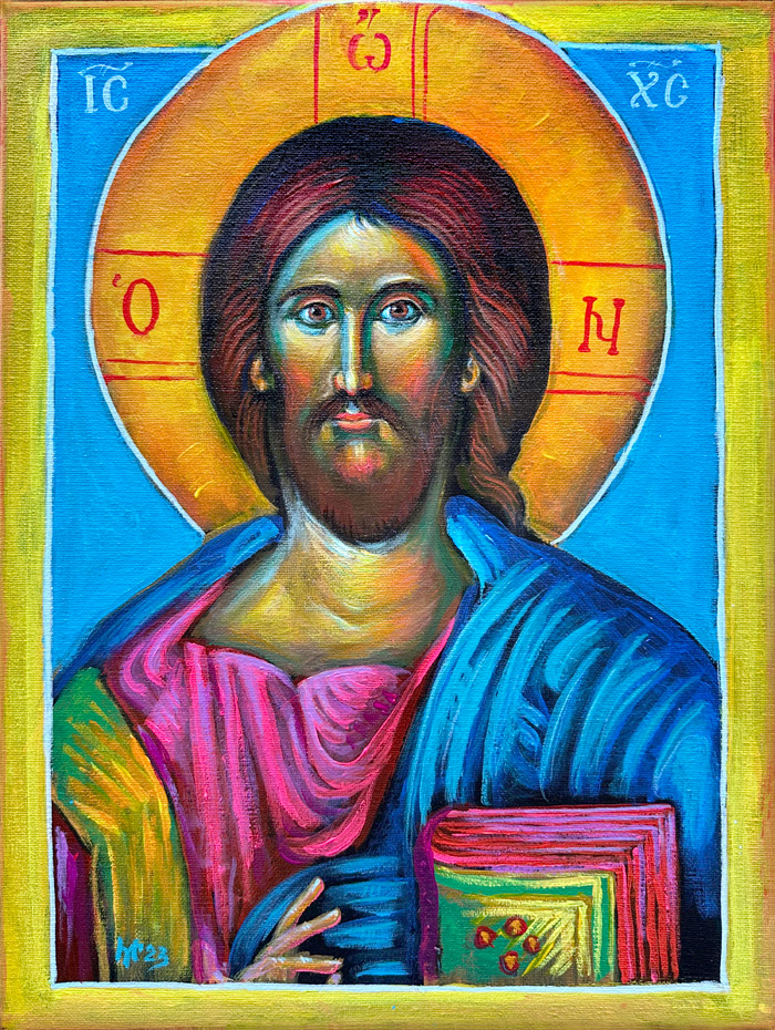 "Jesus Christ", acrylic on canvas, 2023
