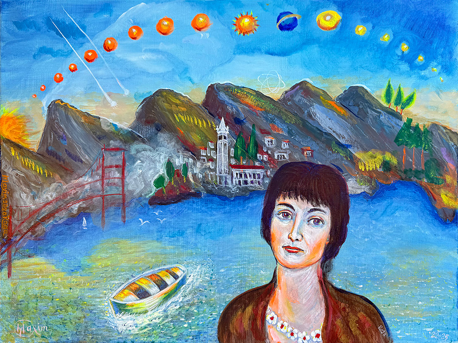 "Wonder in the New World", acrylic on canvas, Bishop Maxim and Radmila Vasiljevic, 2020-2025